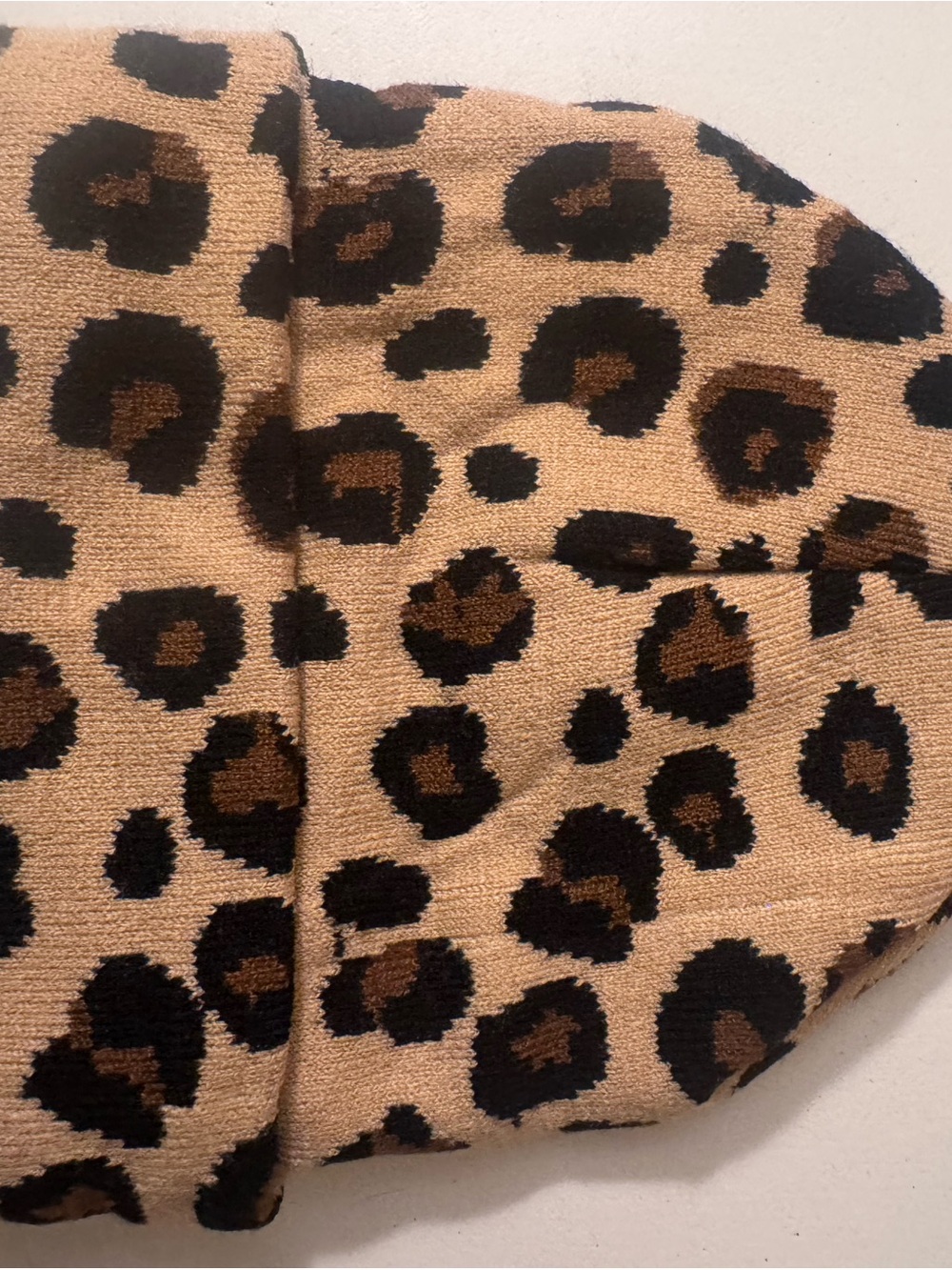 Source Unknown Leopard Print taboggin - Tan/Brown/Black